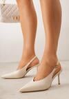 Pantofi stiletto Bej