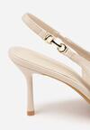 Pantofi stiletto Bej