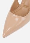 Pantofi stiletto Bej închis