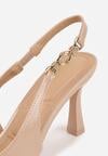 Pantofi stiletto Bej închis