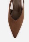 Pantofi cu toc Maro