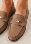 Mocasini Bej închis