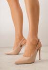 Pantofi stiletto Bej închis