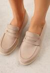 Mocasini Bej închis