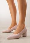 Pantofi cu toc Roz