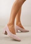 Pantofi cu toc Roz