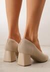 Pantofi cu toc Bej închis