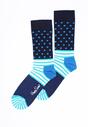 Granatowe Skarpetki Stripes And Dots Happy Socks
