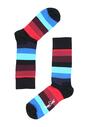 Czarne Skarpetki Stripes Happy Socks