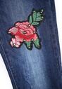 Granatowe Jeansy Patches