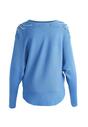 Niebieski Sweter Lace Motive