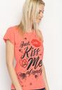 Koralowy T-shirt Kiss Me