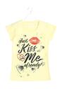 Żółty T-shirt Kiss Me