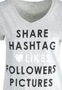 Szary T-shirt Followers