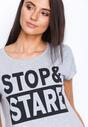 Szary T-shirt Stop&Stare