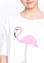 Biała Bluzka Shiny Flamingo