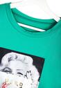 Zielony T-shirt Used Famous