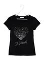 Czarny T-shirt Crystal Heart