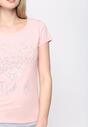 Różowy T-shirt Crystal Heart
