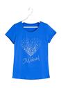 Niebieski T-shirt Crystal Heart