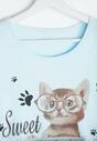 Jasnoniebieski T-shirt Sweet Cats