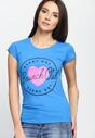 Niebieski T-shirt Natural Woman