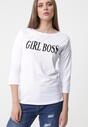Biała Bluzka Boss Lady