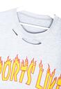 Szary T-shirt In The Fire