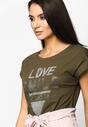 Khaki T-shirt Love Smile