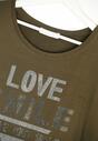 Khaki T-shirt Love Smile