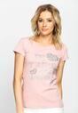 Różowy T-shirt Love Paris