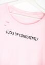 Różowy T-shirt  Forbidden