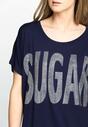 Granatowy T-shirt Sugar Cane