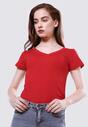 Czerwony T-shirt Featherlike