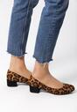 Pantofi cu toc Print leopard
