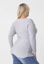 Jasnoszary Sweter Aubergine