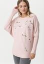 Pulover Roz deschis
