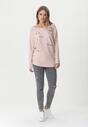 Pulover Roz deschis