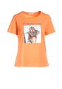 Pomarańczowy T-shirt Mystise