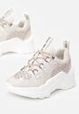 Beżowe Sneakersy Eluno