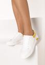 Biało-Żółte Buty Sportowe Olinophe