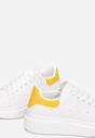 Biało-Żółte Sneakersy Melaina