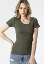 Ciemnozielony T-shirt Ananore