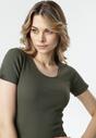 Ciemnozielony T-shirt Ananore