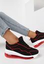 Czarno-Czerwone Sneakersy Asitrise