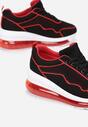 Czarno-Czerwone Sneakersy Asitrise