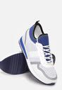 Biało-Niebieskie Buty Sportowe Aroacea
