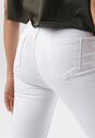 Białe Spodnie Skinny Thelgonia