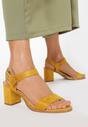 Żółte Sandały Halime