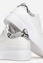 Białe Wężowe Sneakersy Adrarelia